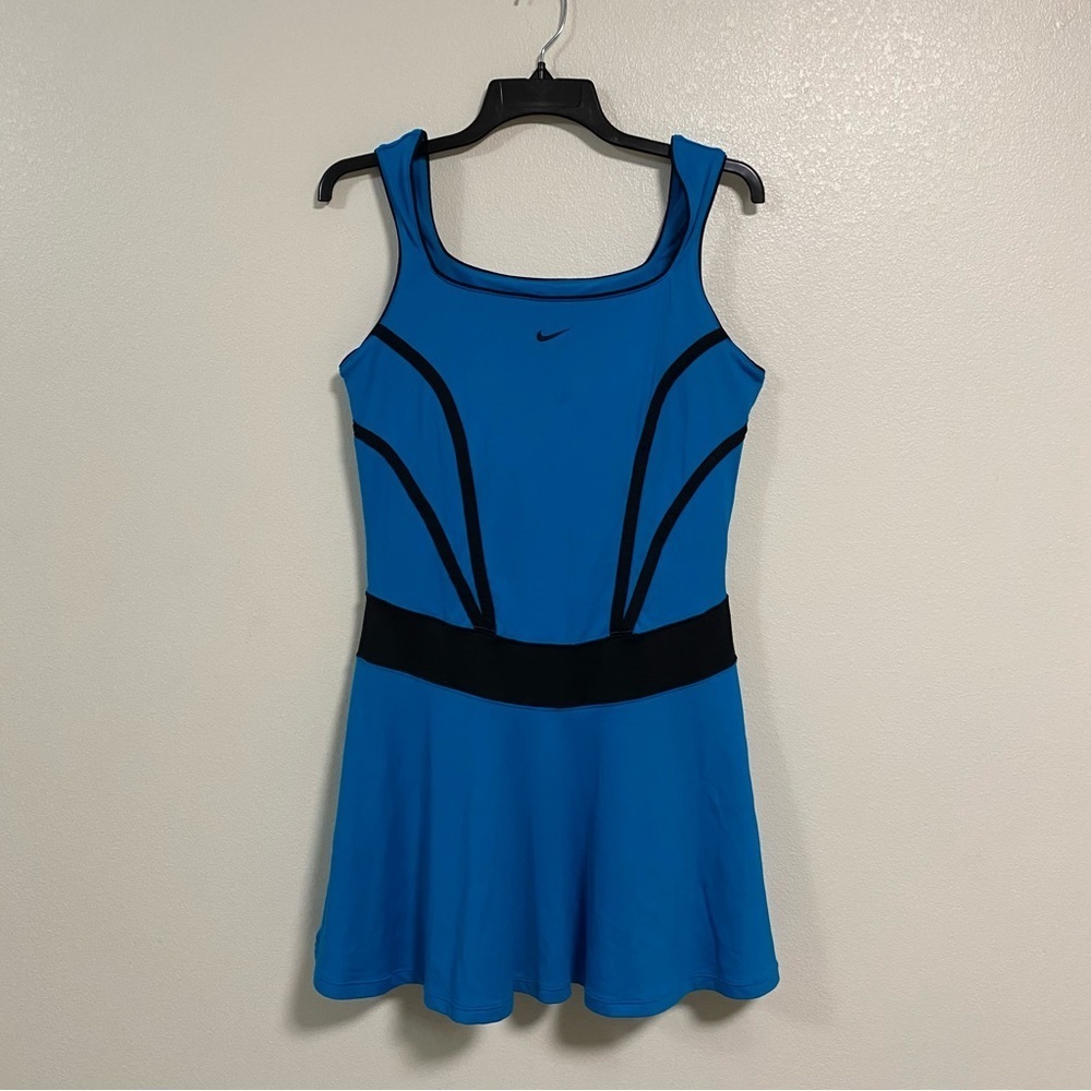 Nike Blue Athletic Dress with Black Trim L tennis